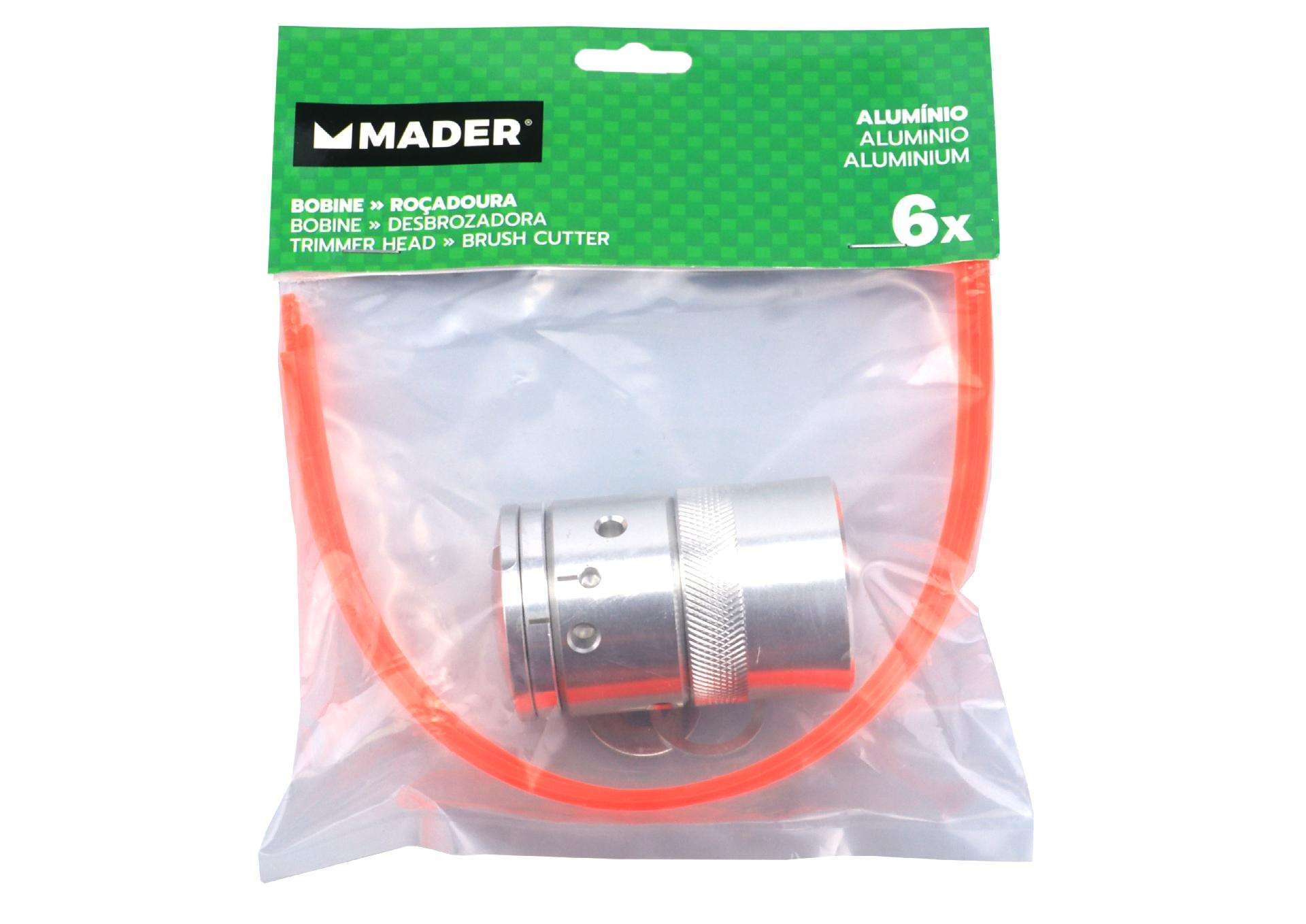 Bobine Fio para Roçadora, Alumínio, 6x, 3mm refª 69212 MADER