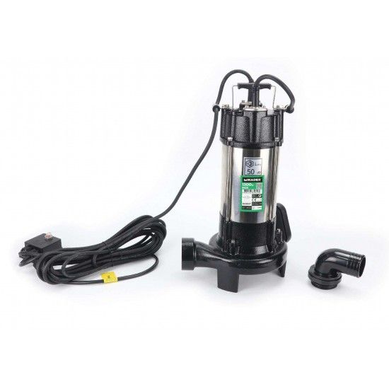 Bomba Submersível, Águas Sujas, 1300W, com Triturador refª 69046 MADER Bomba Submersível, Águas Sujas, 1300W, com Triturador refª 69046 MADER
