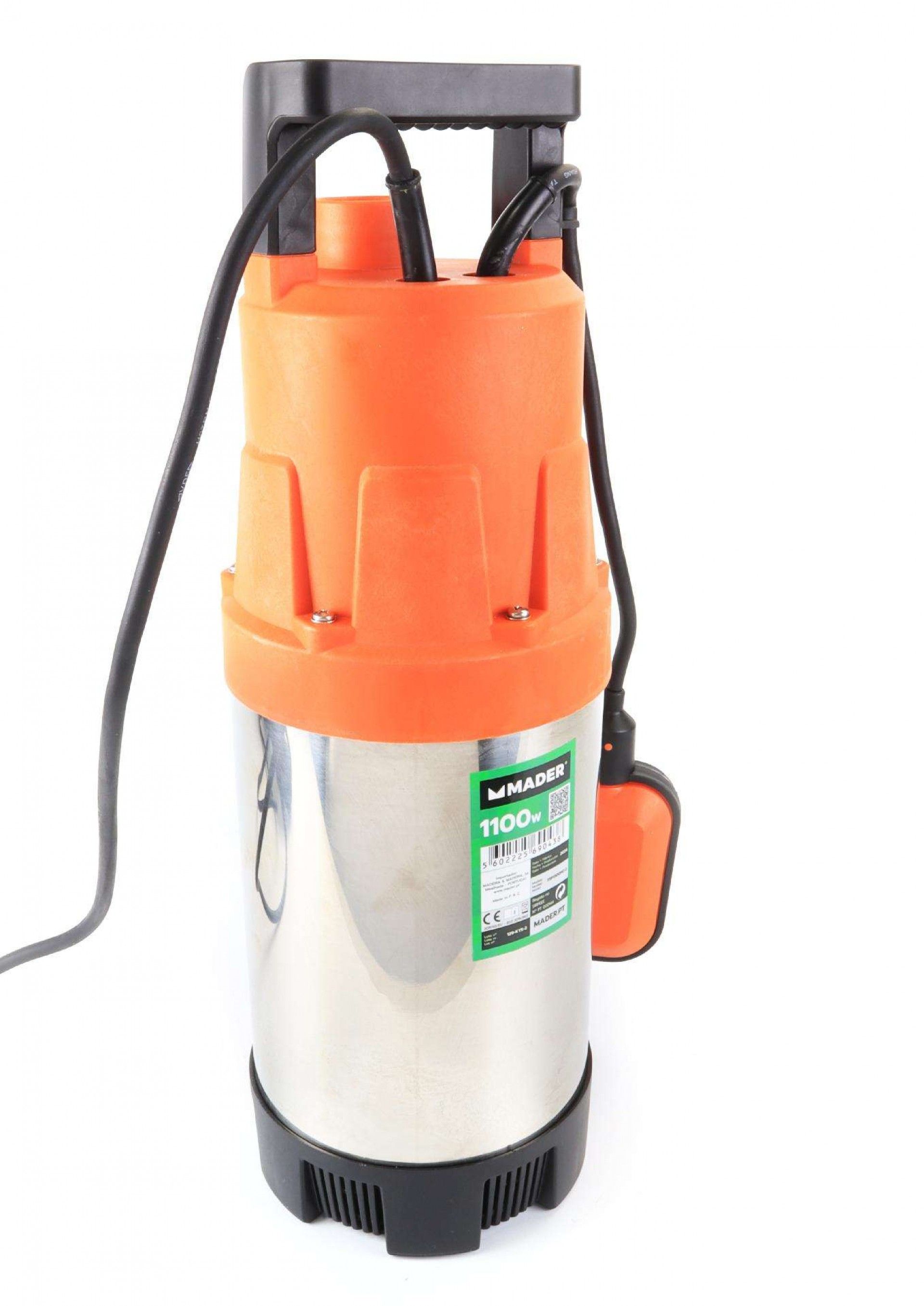 Bomba Submersível, Água Limpa, 1100W, 6500 L/h refª 69043 MADER