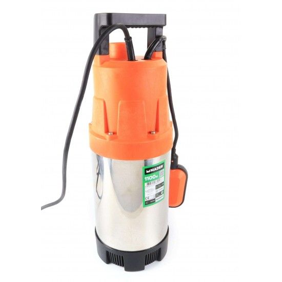 Bomba Submersível, Água Limpa, 1100W, 6500 L/h refª 69043 MADER Bomba Submersível, Água Limpa, 1100W, 6500 L/h refª 69043 MADER