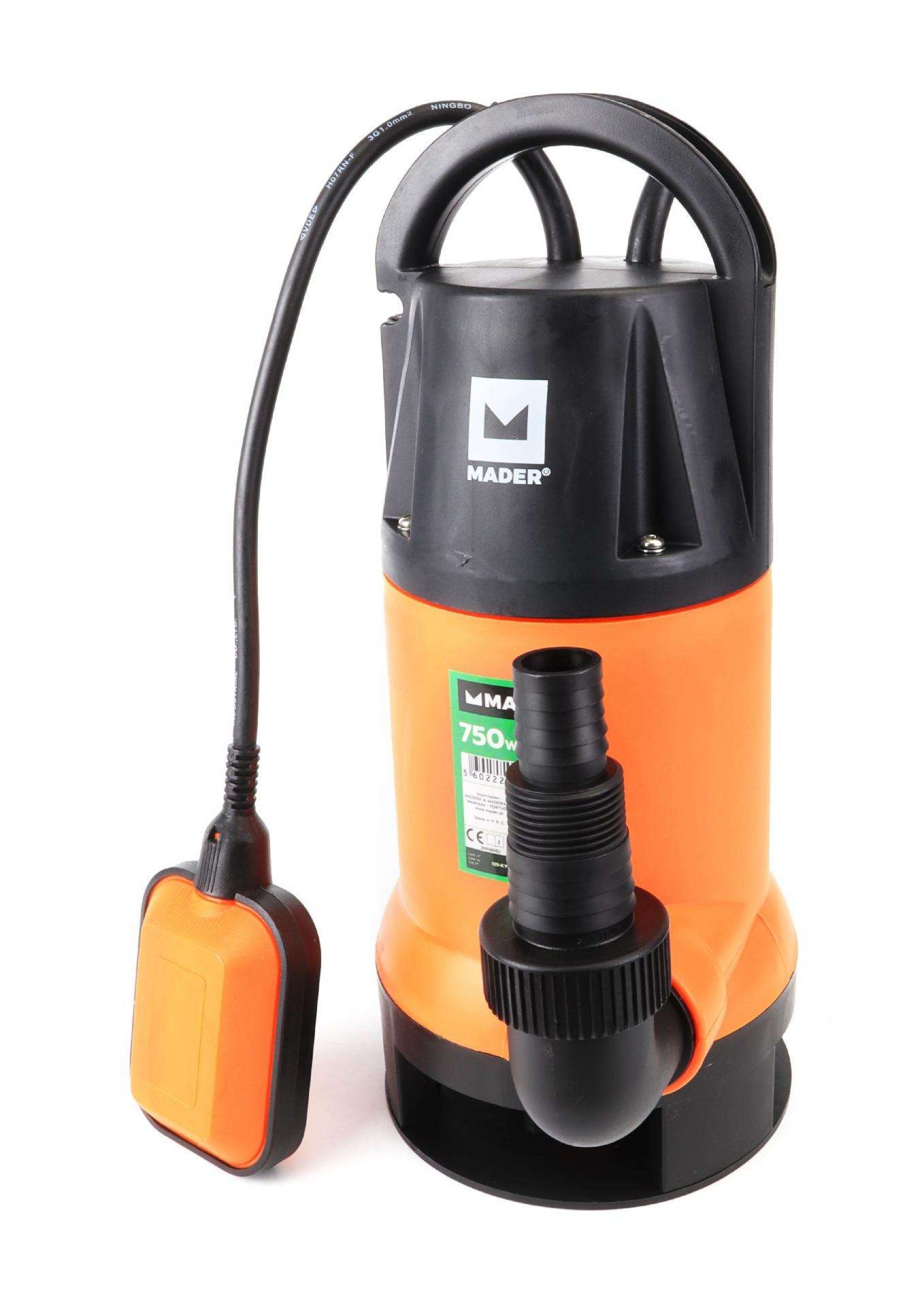 Bomba Submersível, Águas Sujas, 750W, 13000 L/h refª 69041 MADER