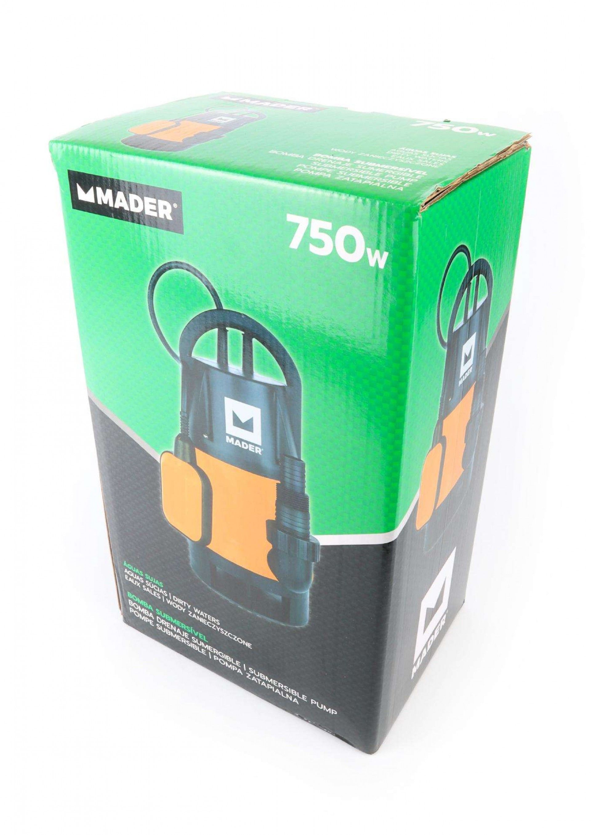 Bomba Submersível, Águas Sujas, 750W, 13000 L/h refª 69041 MADER