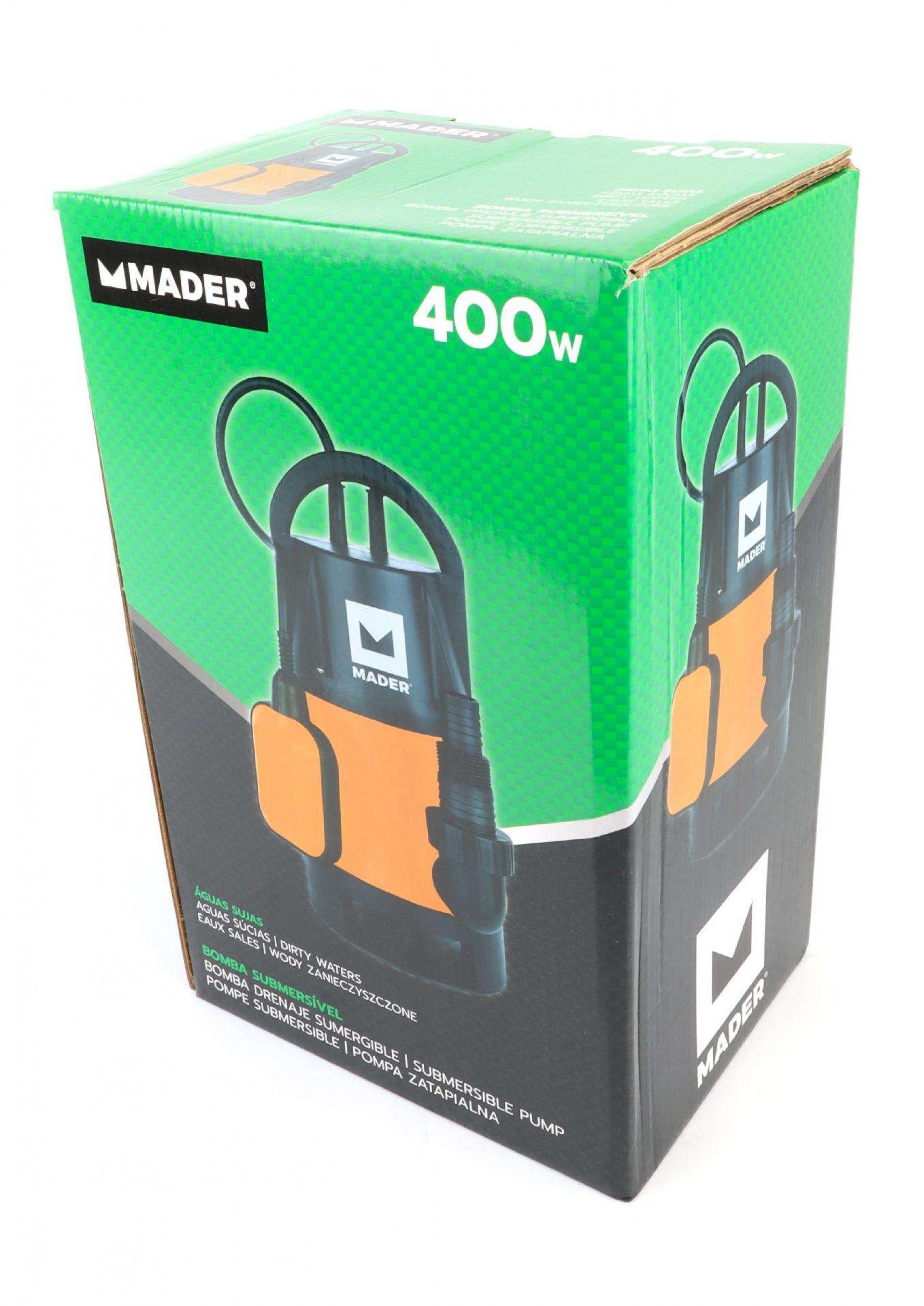 Bomba Submersível, Águas Sujas, 400W, 8000 L/h refª 69040 MADER