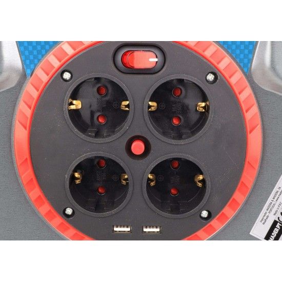 Extenso Eltrica, com Enrolador Metal, com Tampa, 40m, 3G2,5mm- MADERHome Tools ref 68603 MADER