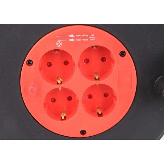 Extensão Elétrica, com Enrolador Metal 15m, 3Gx1,5mm²- MADER refª 68604 MADER Extensão Elétrica, com Enrolador Metal 15m, 3Gx1,5mm²- MADER refª 68604 MADER