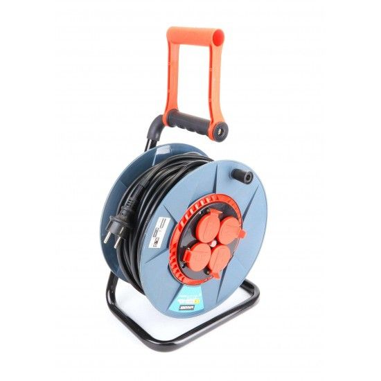 Extensão Elétrica, com Enrolador, com Tampa, 40m, 3G2,5mm²- MADER®Home Tools refª 68602 MADER Extensão Elétrica, com Enrolador, com Tampa, 40m, 3G2,5mm²- MADER®Home Tools refª 68602 MADER