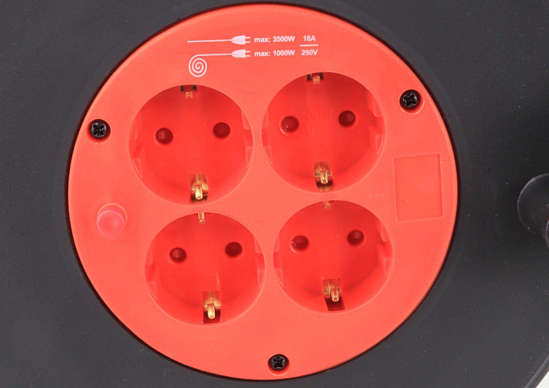 Extensão Elétrica, com Enrolador Metal 15m, 3Gx1,5mm²- MADER refª 68604 MADER