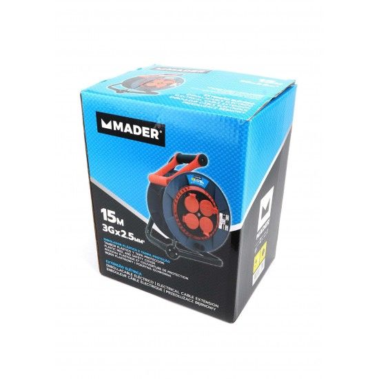 Extenso Eltrica, com Enrolador, com Tampa, 15m, 3G2,5mm- MADERHome Tools ref 68600 MADER
