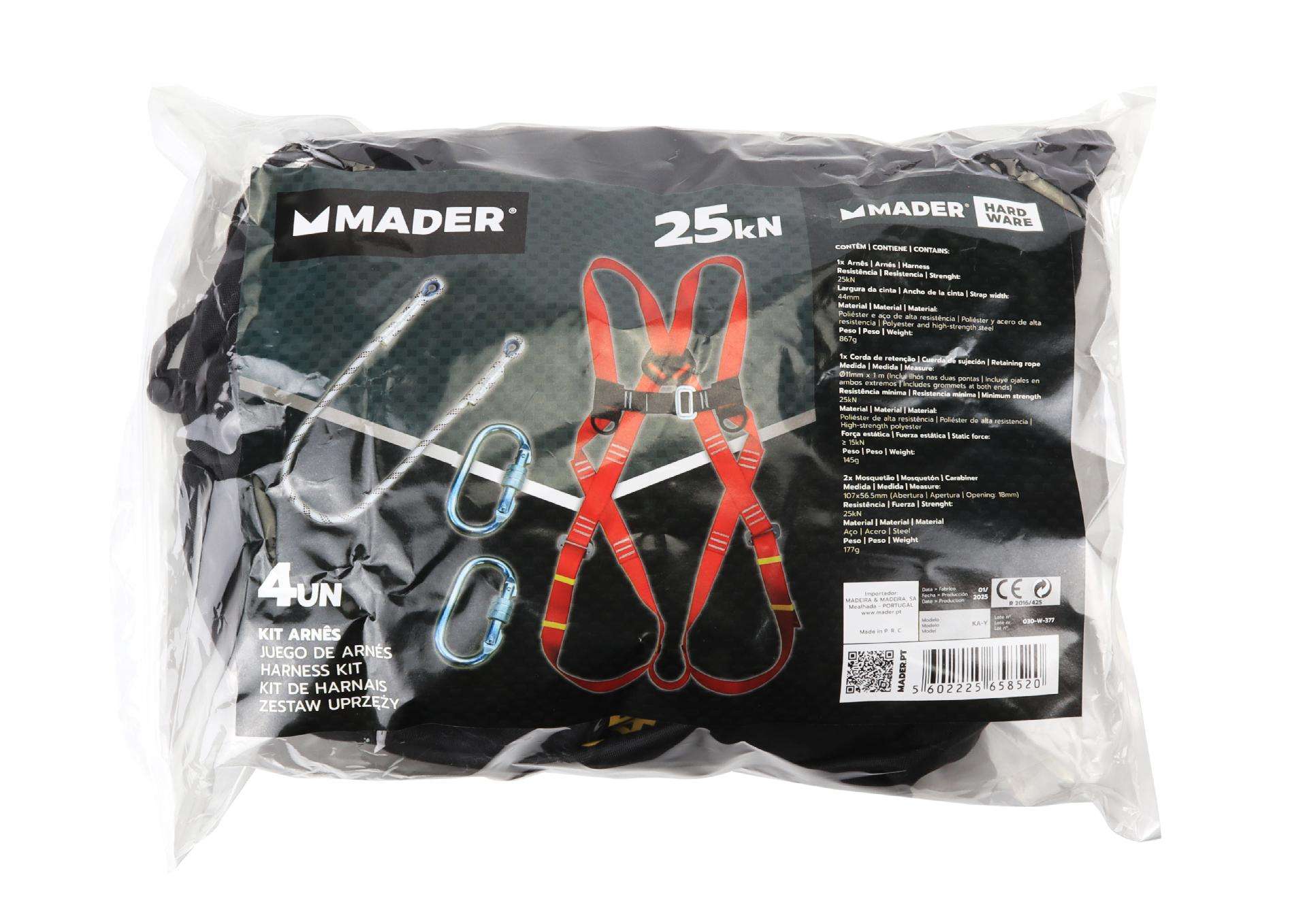 Arnês, Kit 4un, 25Kn /