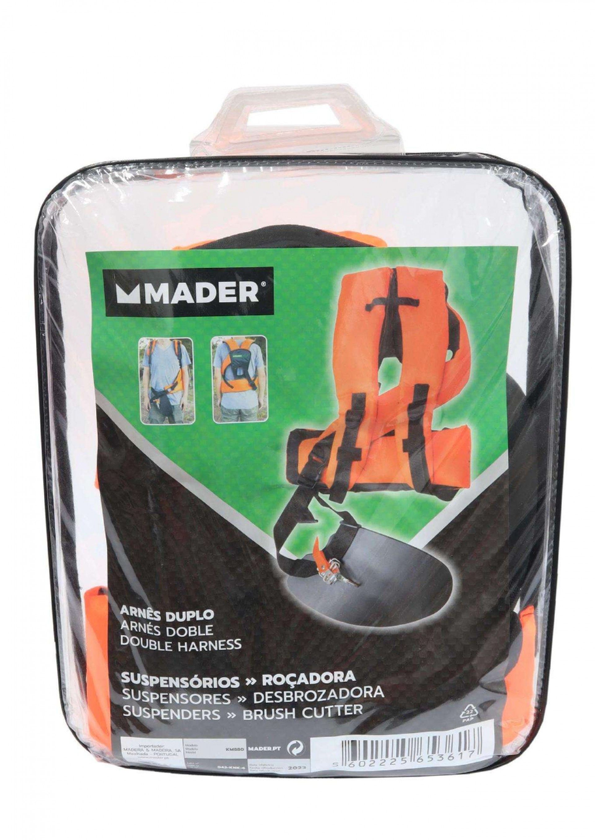 Suspensório Duplo para Roçadora, Conforto refª 65361 MADER