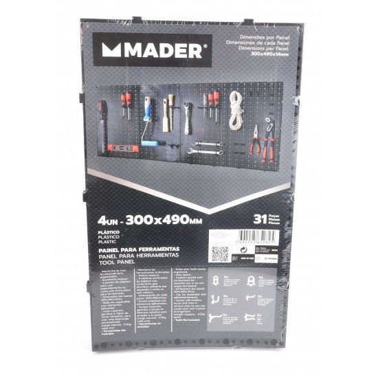 Painel para Ferramenta, 49x30cm, 4Un ref 65282 MADER