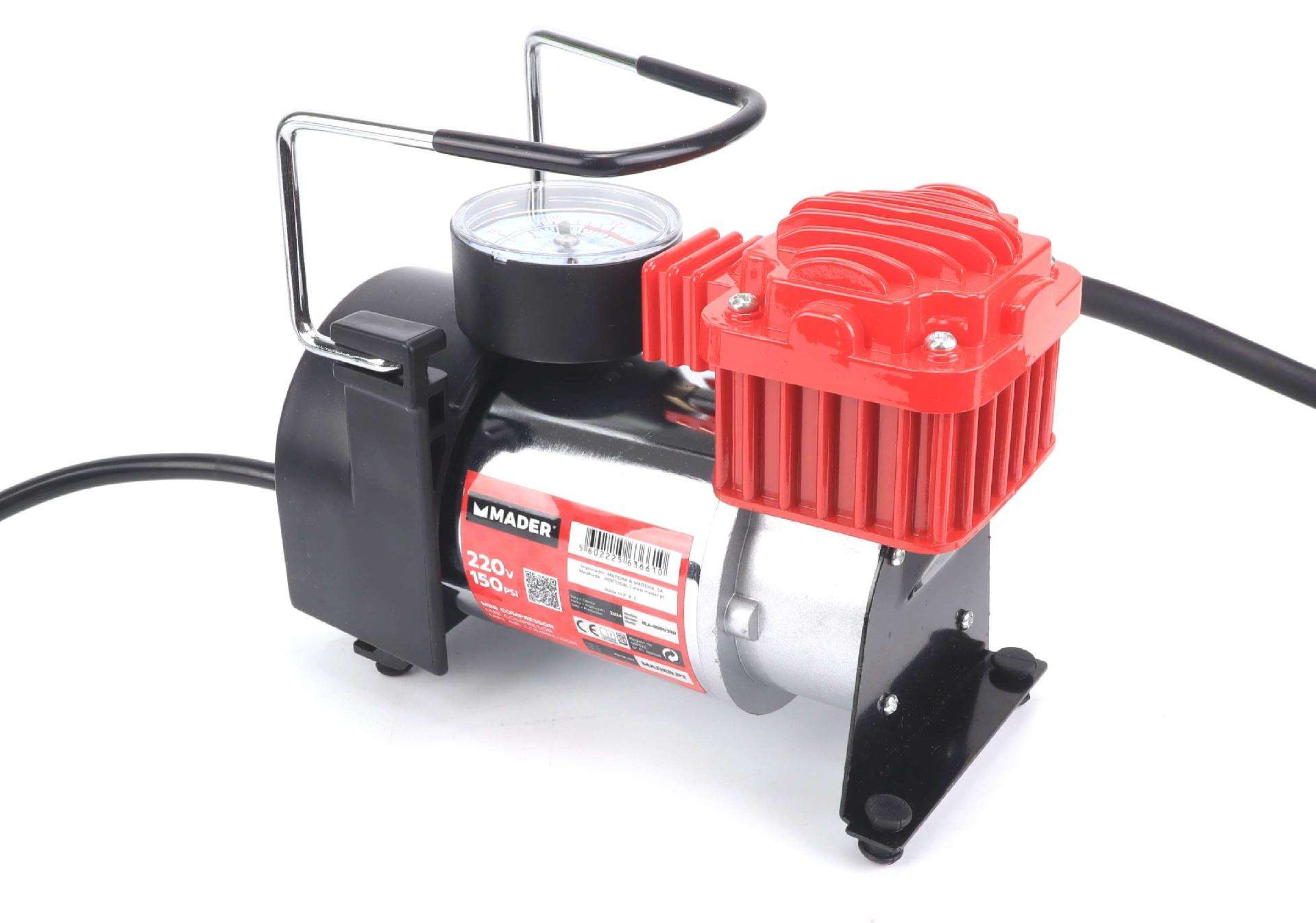 Mini Compressor Auto, 150PSI, 220V refª 63661 MADER