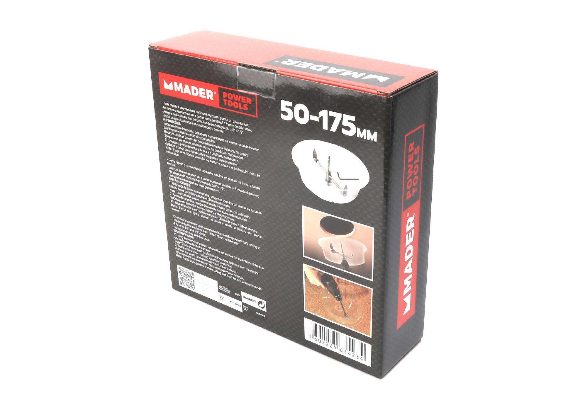 Broca tipo Bailarina, Copo de Proteção, 50-175mm refª 63423 MADER