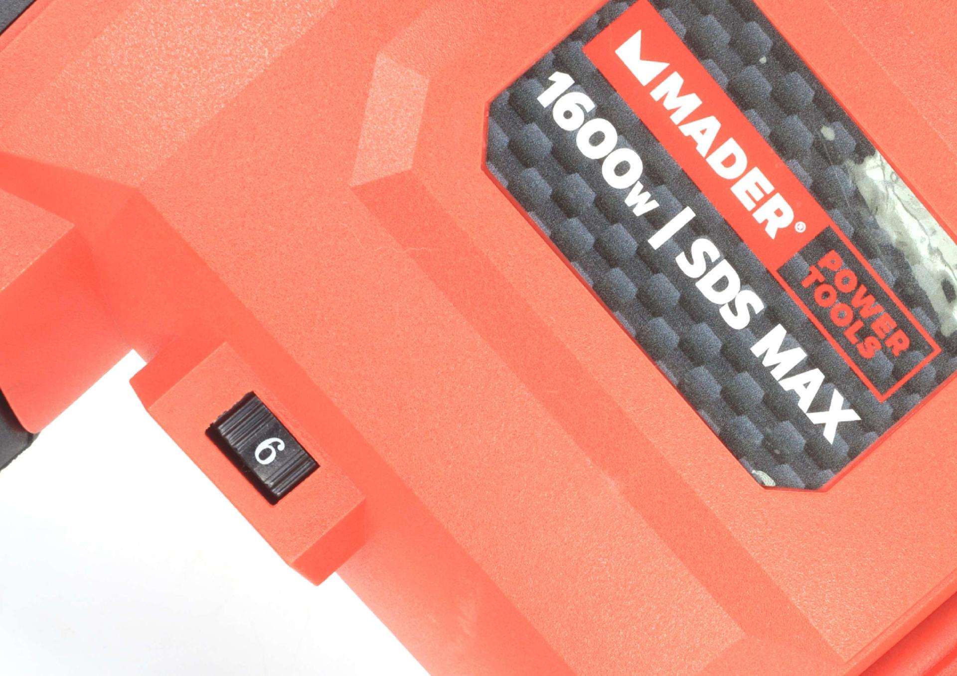 Martelo Demolidor, 2 Funções, 1600W, SDS MAX refª 63131 MADER