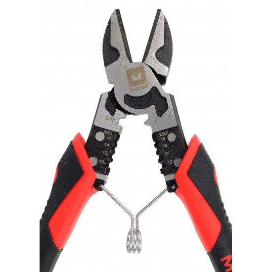 Alicate Multifunções, 9 IN 1, Corte Lateral, 200mm refª 61497 MADER Alicate Multifunções, 9 IN 1, Corte Lateral, 200mm refª 61497 MADER