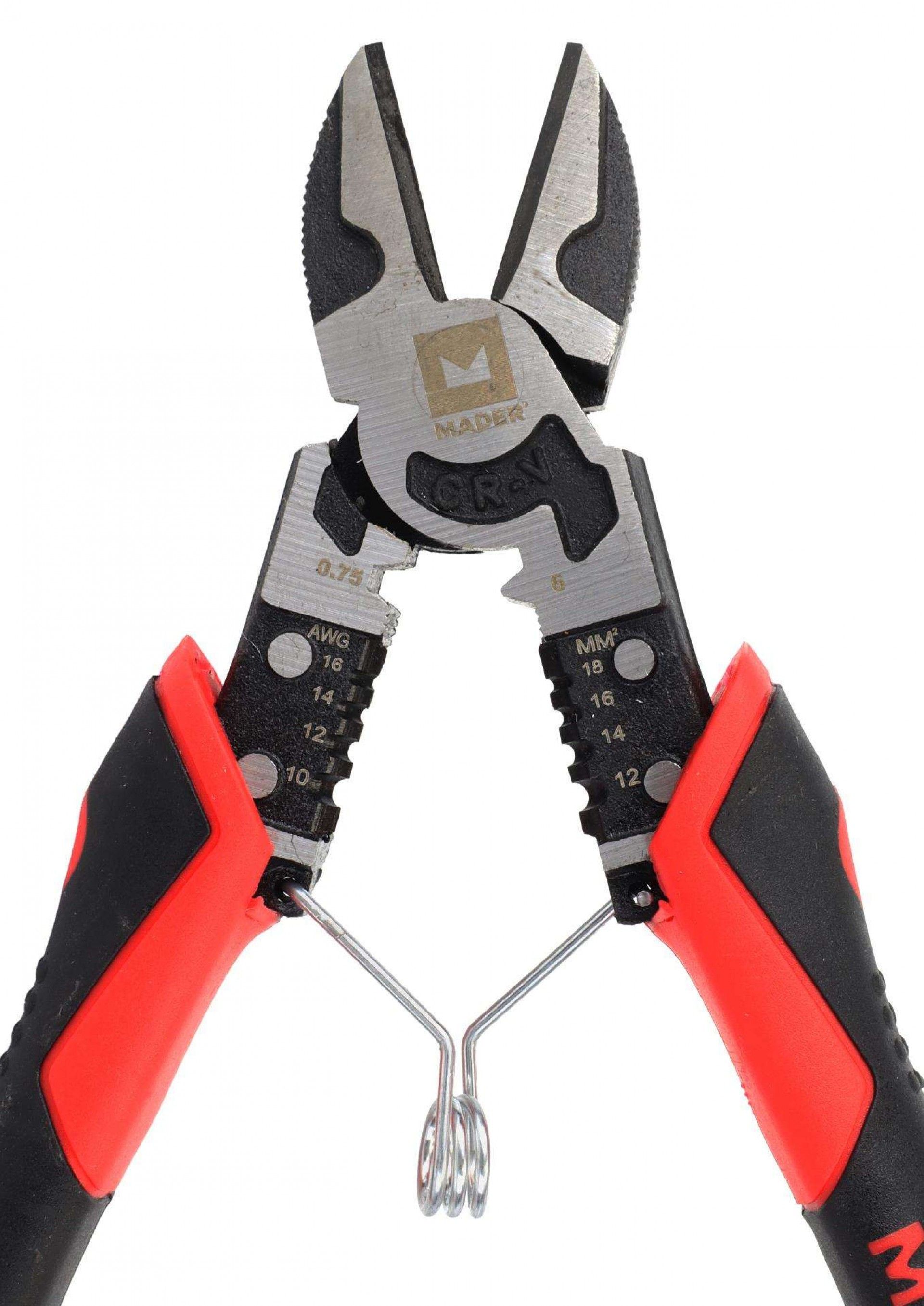 Alicate Multifunções, 9 IN 1, Corte Lateral, 200mm refª 61497 MADER