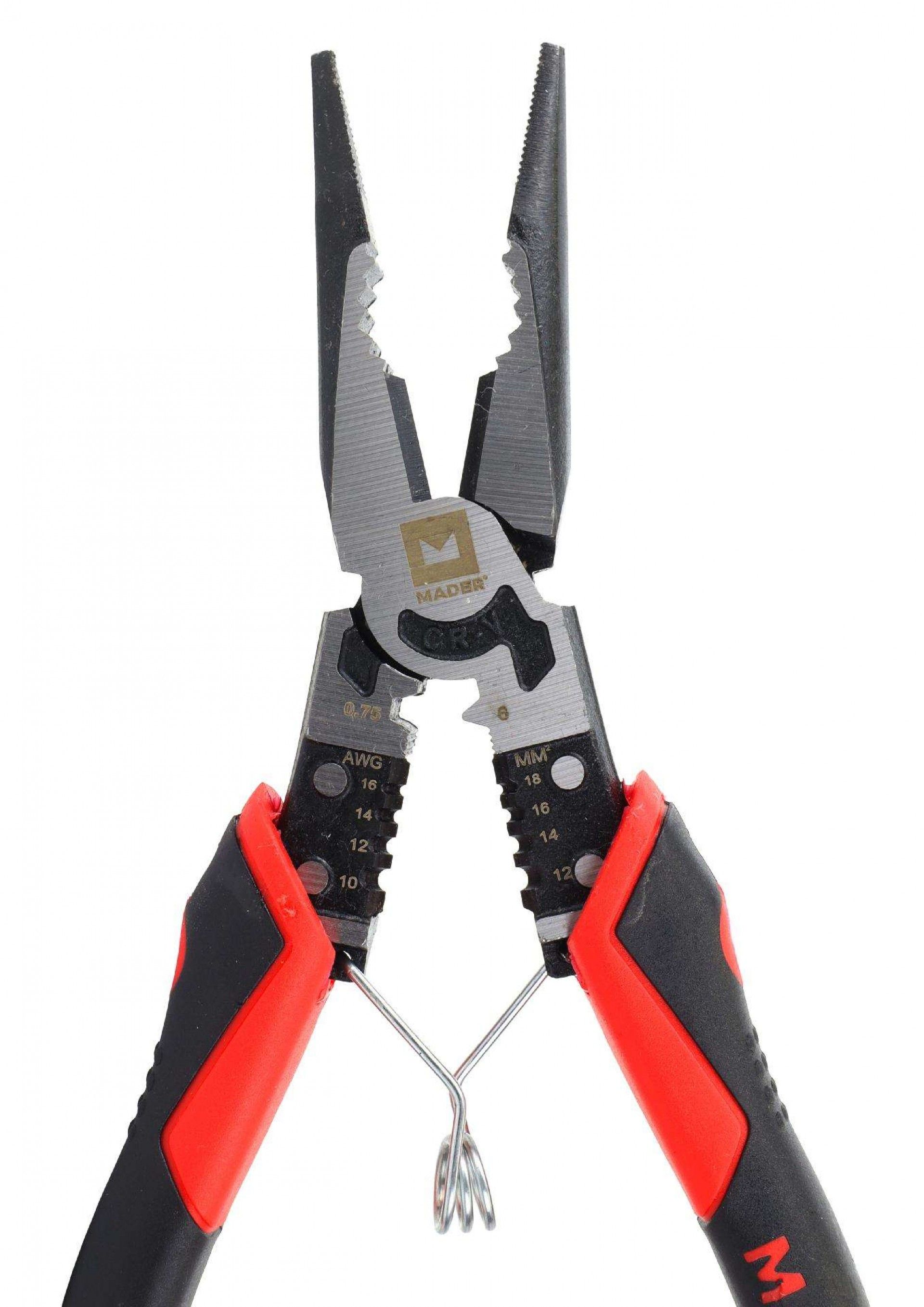 Alicate Multifunções, 9 IN 1, Ponta Direita, 215mm refª 61496 MADER