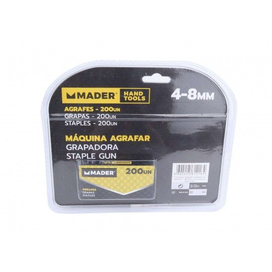 Mquina de Agrafar, 4-8mm, 200 Agrafes ref 61216 MADER