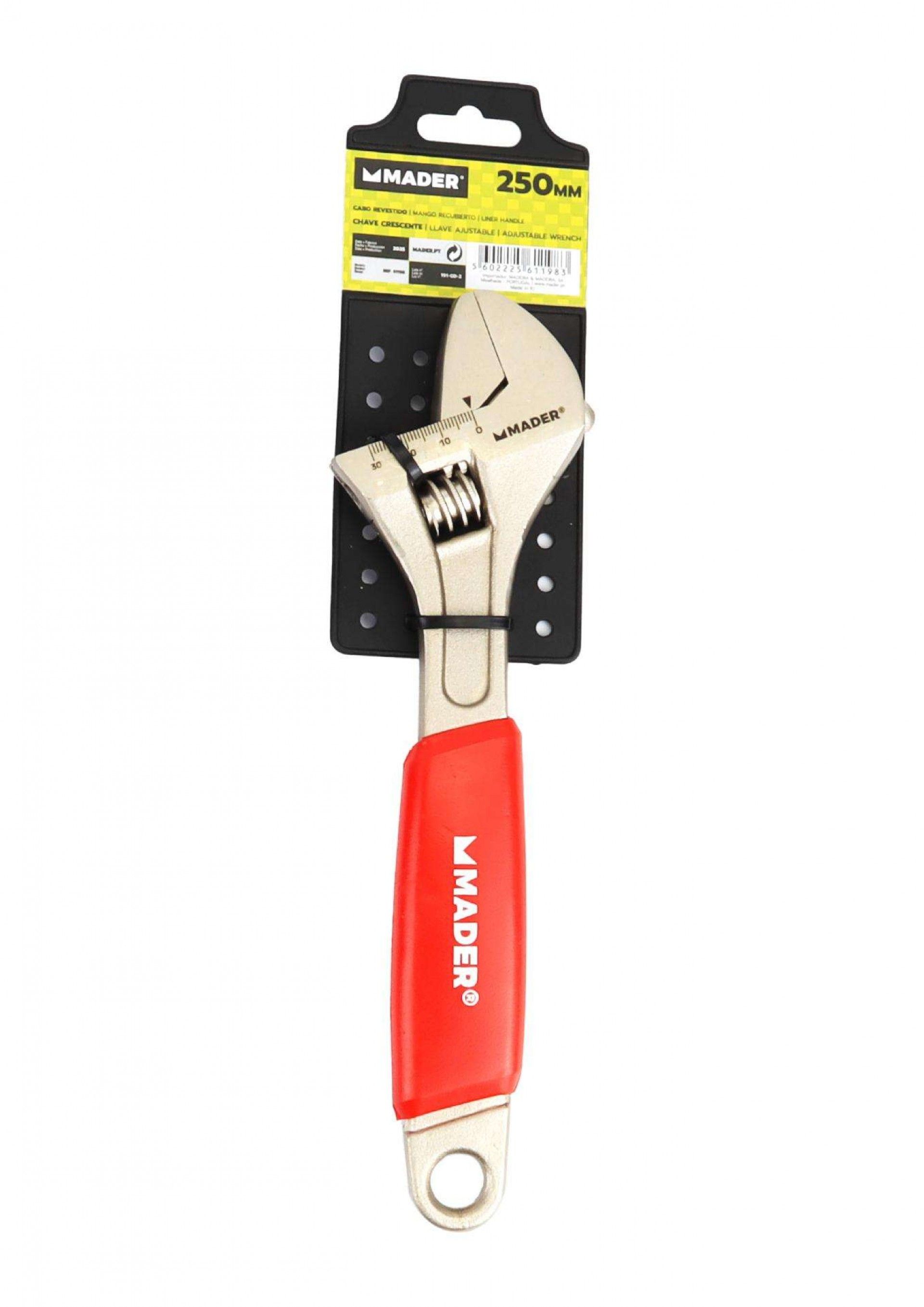 Chave Crescente, Cabo Revestido, 10 refª 61198 MADER
