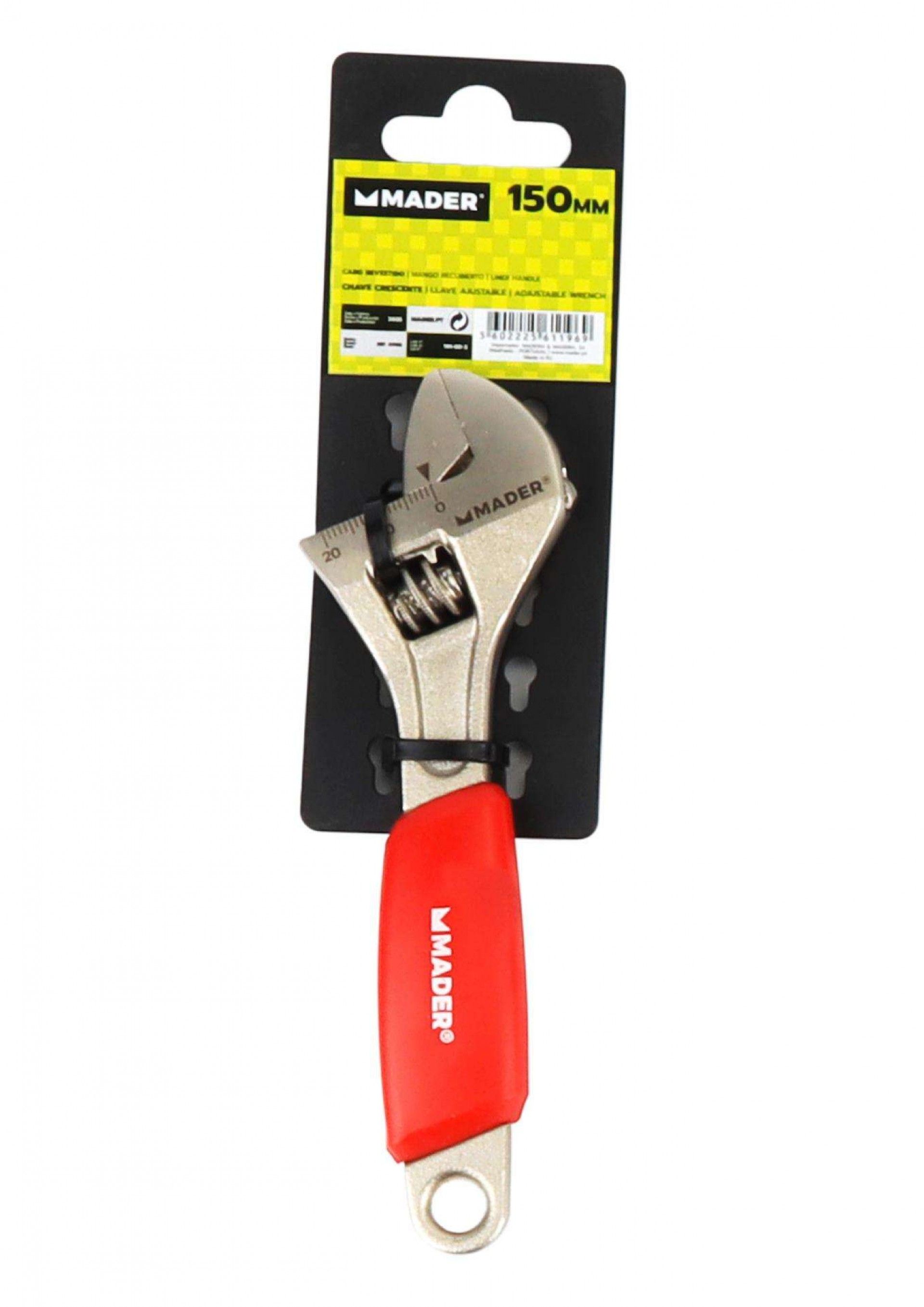 Chave Crescente, Cabo Revestido, 6 refª 61196 MADER