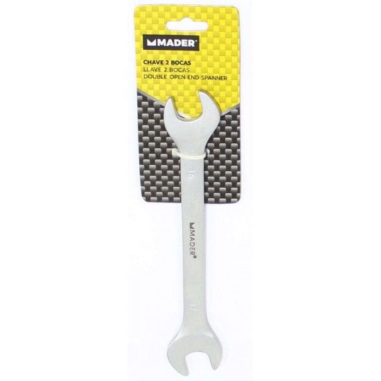Chave 2 Bocas, CRV, 16x17mm refª 57874 MADER Chave 2 Bocas, CRV, 16x17mm refª 57874 MADER
