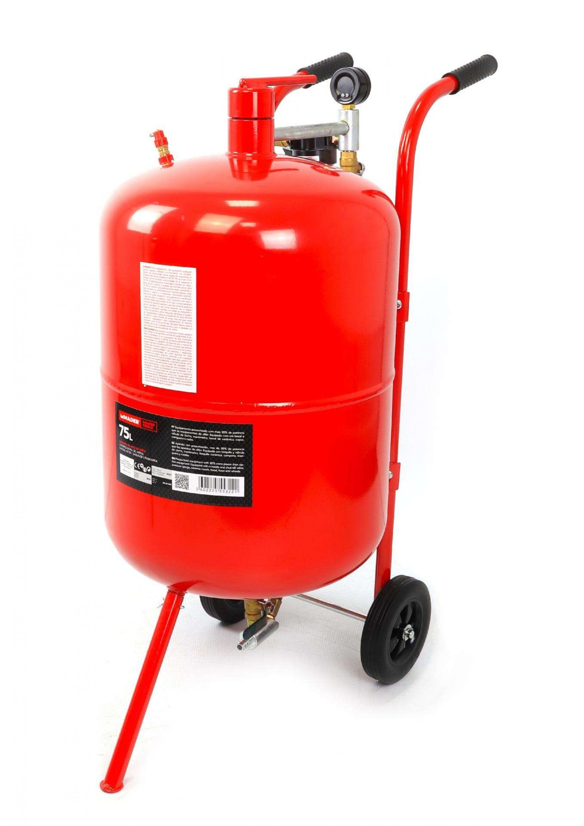 Máquina de Jato de Areia, com Depósito, 75L refª 55322 MADER