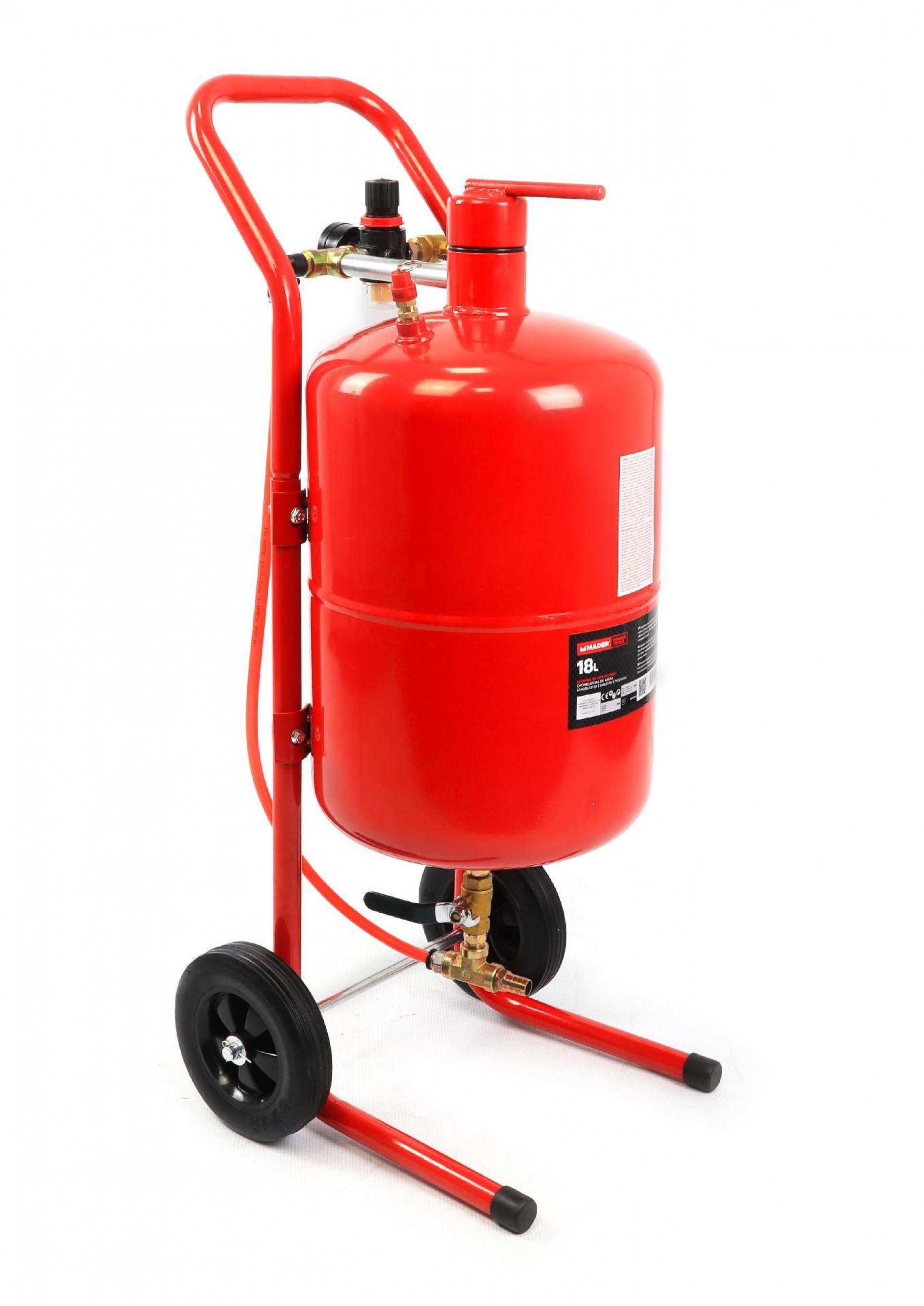 Máquina de Jato de Areia, com Depósito, 18L refª 55321 MADER
