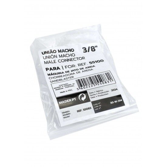 Uni�o Macho 3/8 para Jato de Areia ref� 55083 MADER