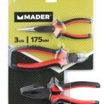 Kit Alicates, 3Un, 175mm ref 52133 MADER