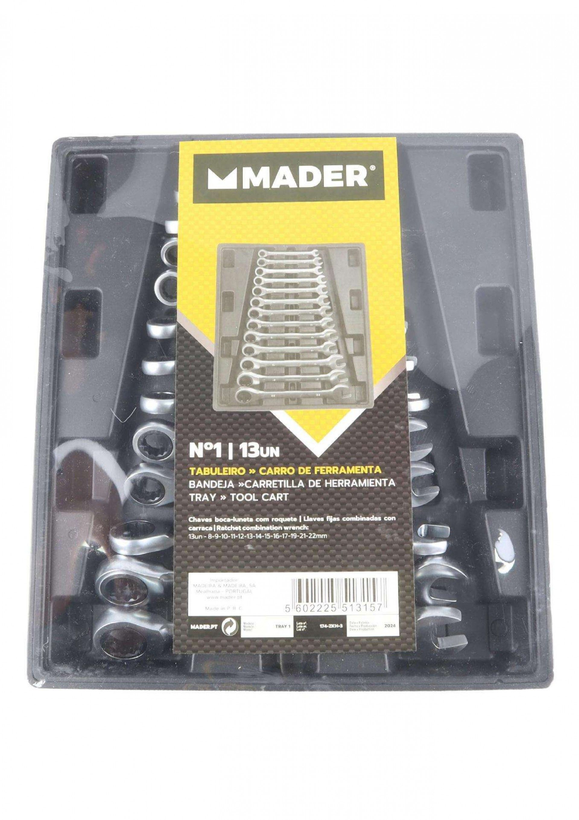 Tabuleiro Carro Ferramenta nº1 13un refª 51315 MADER