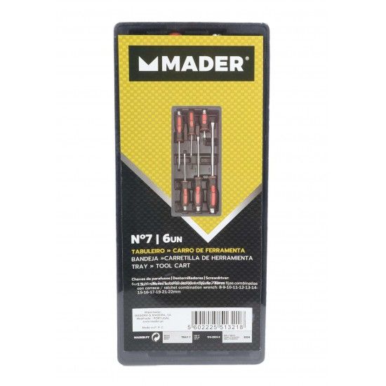 Tabuleiro Carro Ferramenta n7 6un ref 51321 MADER