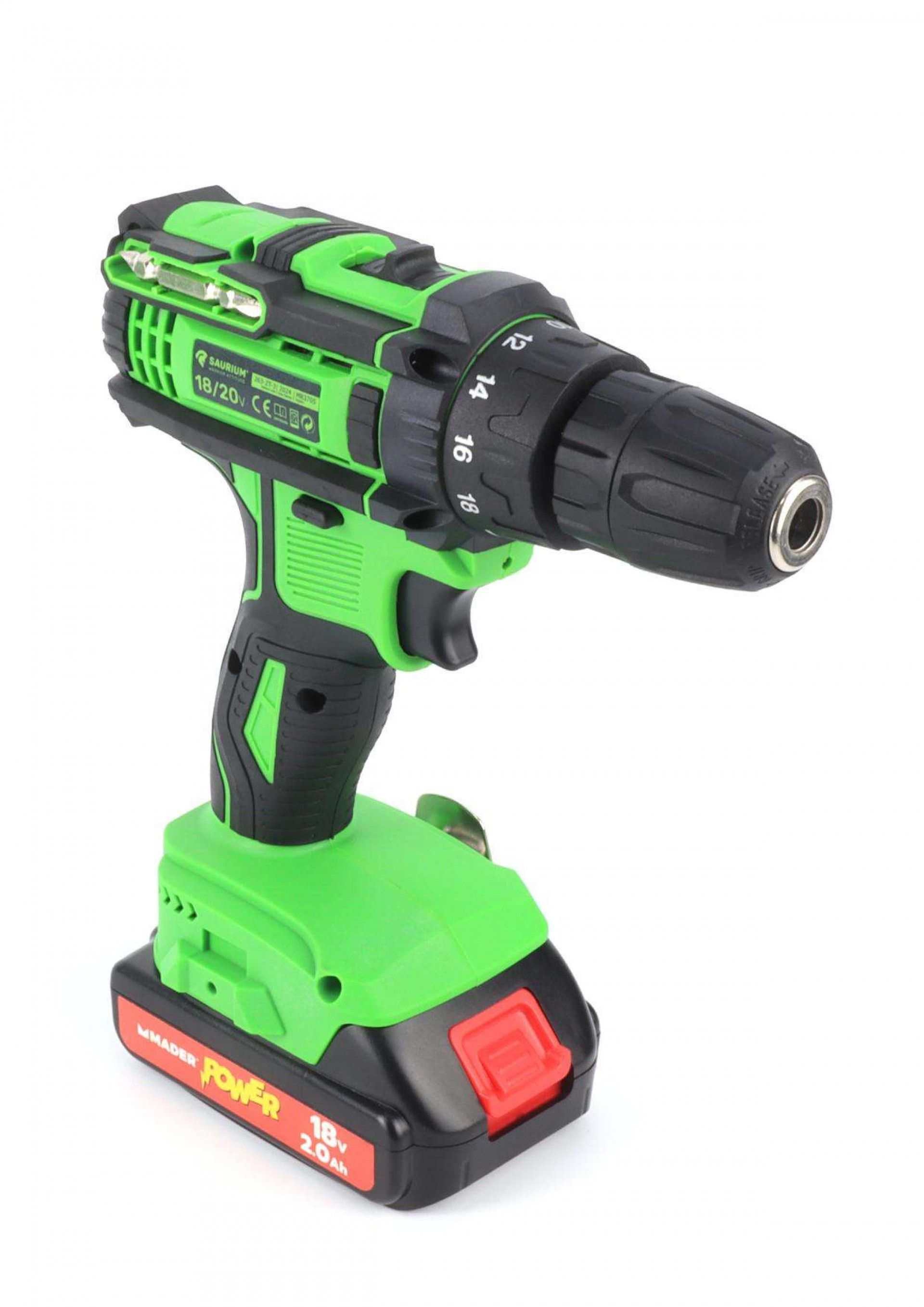 Berbequim Aparafusadora, a Bateria, 18/20V, 10mm, 29Nm refª 48845 SAURIUM