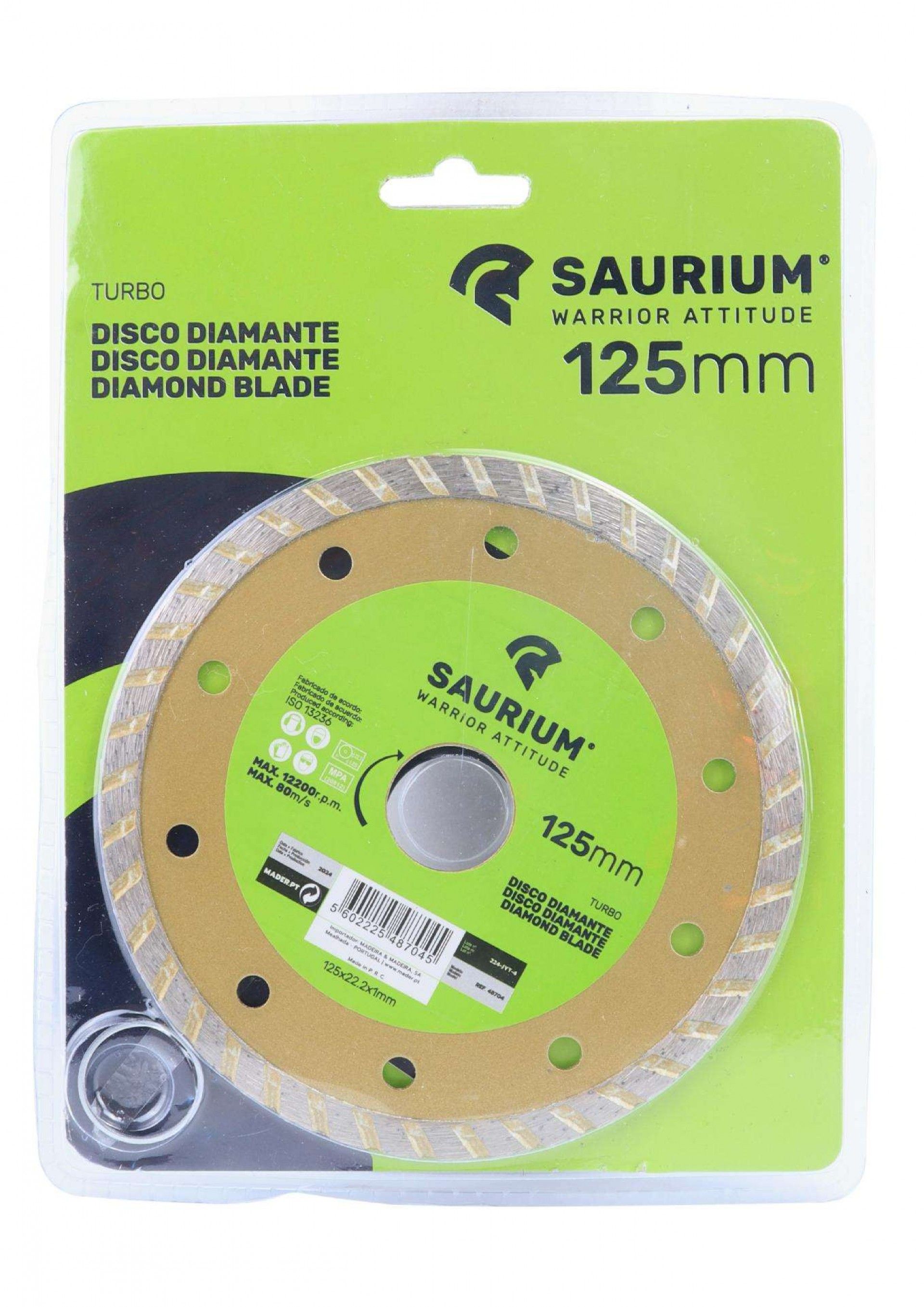 Disco Diamante, Turbo, 125mm refª 48704 SAURIUM