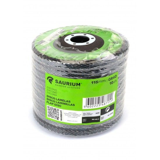 Disco Lamelas, Zircnio, 115mm, GR40  ref 48715 SAURIUM