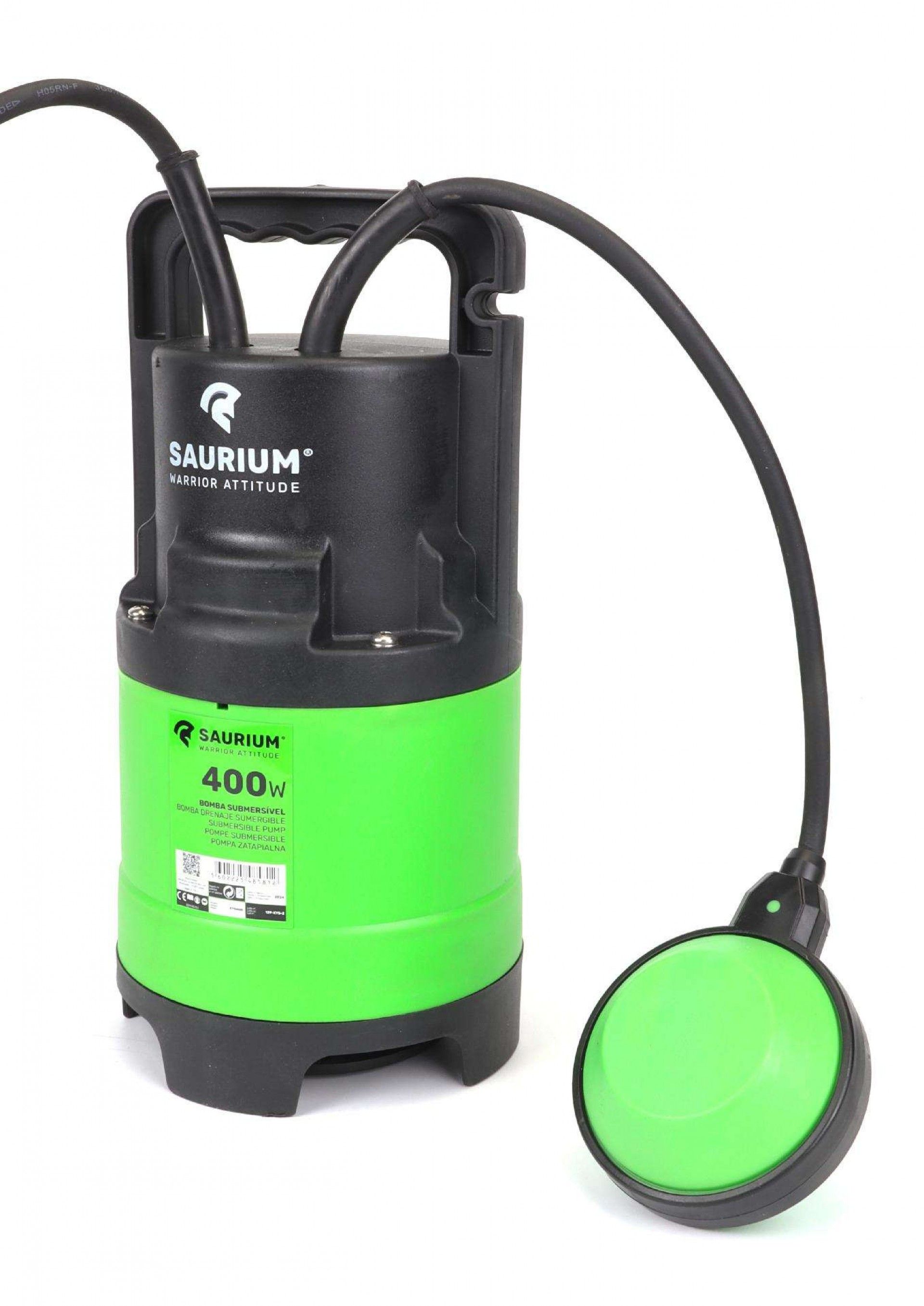 Bomba Submersível, Águas Sujas, 400W, 8000 L/h refª 48581 SAURIUM