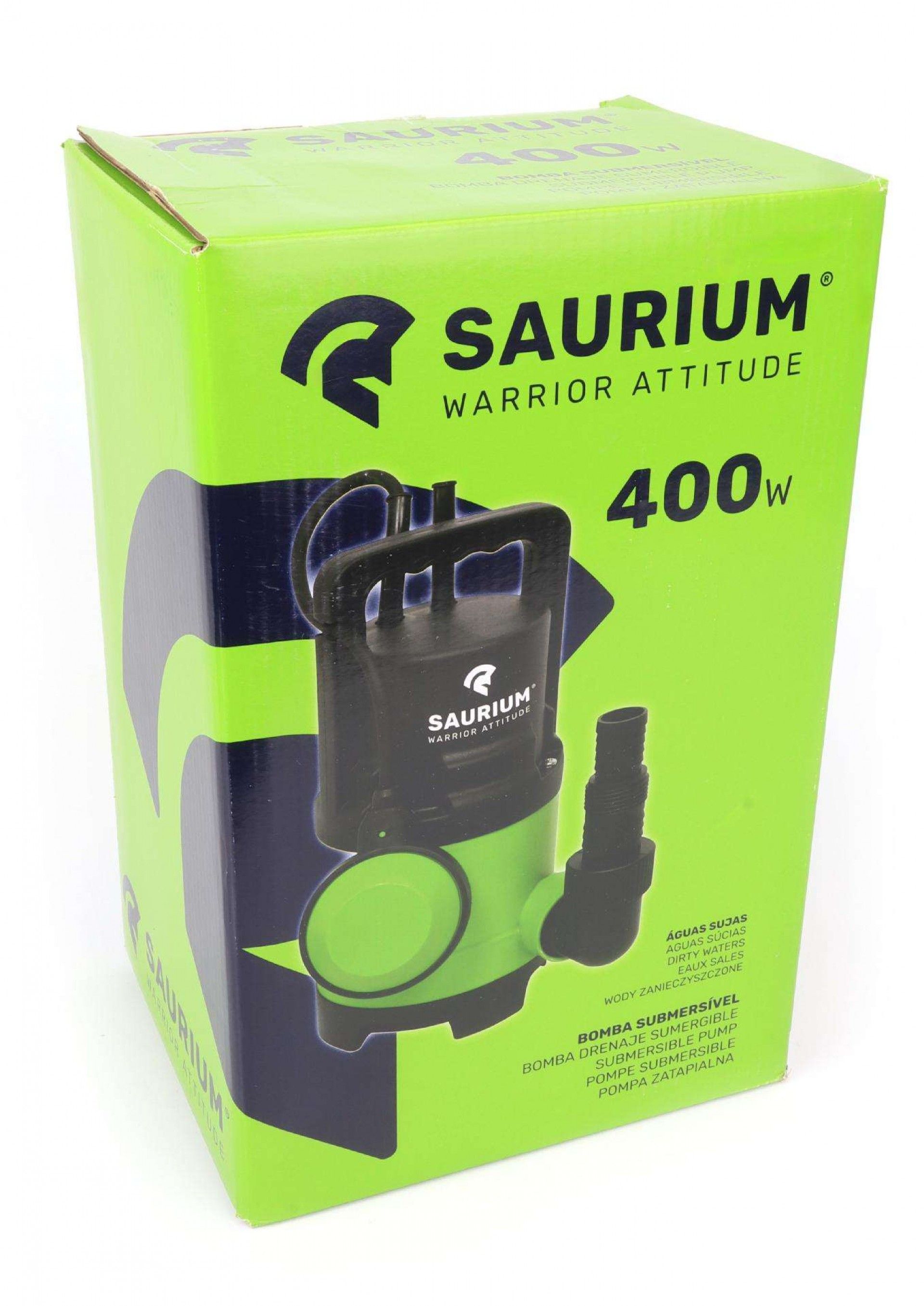 Bomba Submersível, Águas Sujas, 400W, 8000 L/h refª 48581 SAURIUM