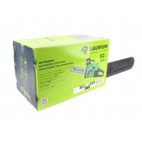 Motosserra 52CC, 450mm  refª 48557 SAURIUM Motosserra 52CC, 450mm  refª 48557 SAURIUM