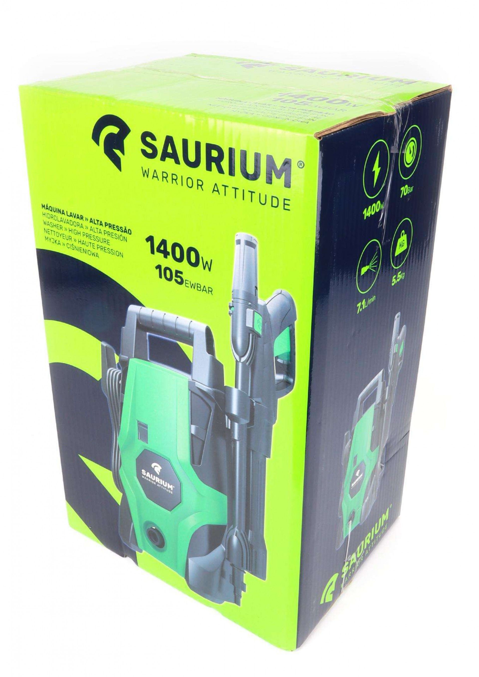 Máquina Lavar Alta Pressão, 105EWBAR, 1400W refª 48453 SAURIUM