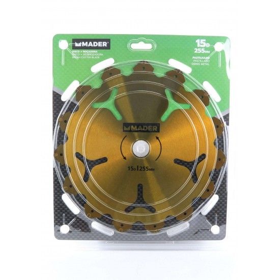 Disco para Roadora, 15D, 255mm ref 48051 MADER