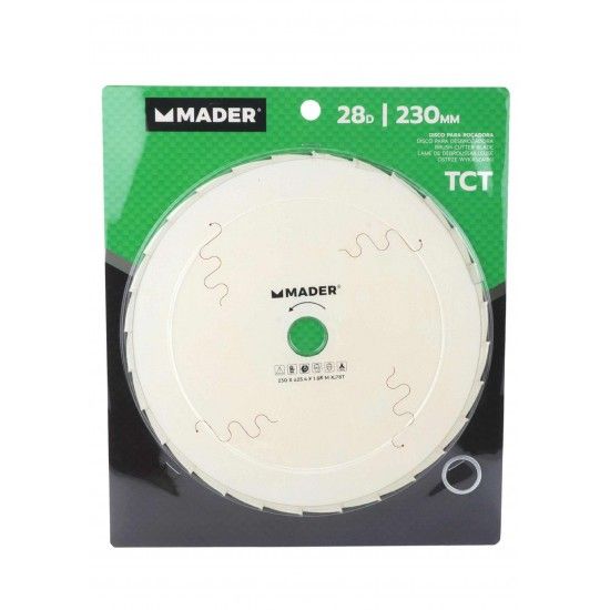 Disco TCT, para Roçadora, 28D, 230mm refª 48043 MADER Disco TCT, para Roçadora, 28D, 230mm refª 48043 MADER
