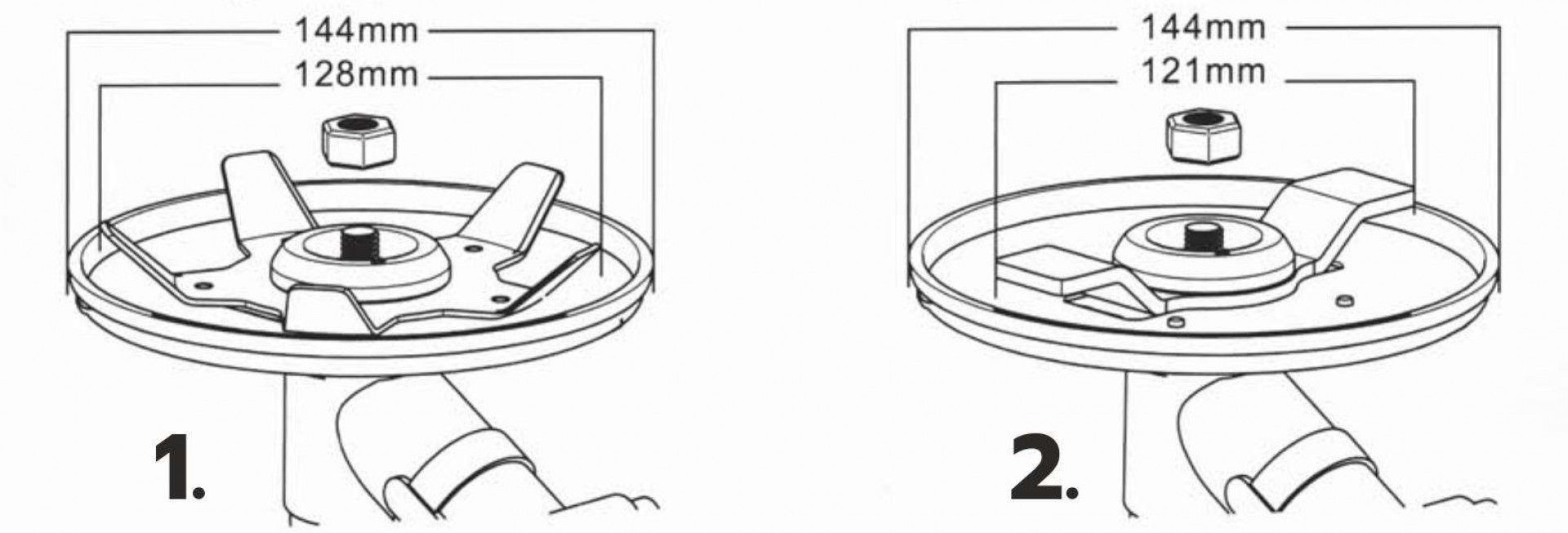 Disco para Roçadora, com Proteção de Ramos, 2un refª 48015 MADER
