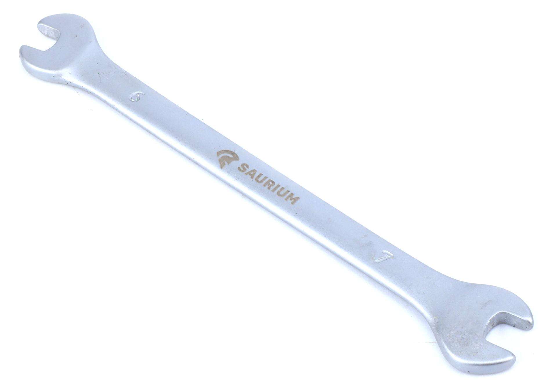 Chave 2 Bocas, 6x7mm, Aço Carbono refª 47198 SAURIUM