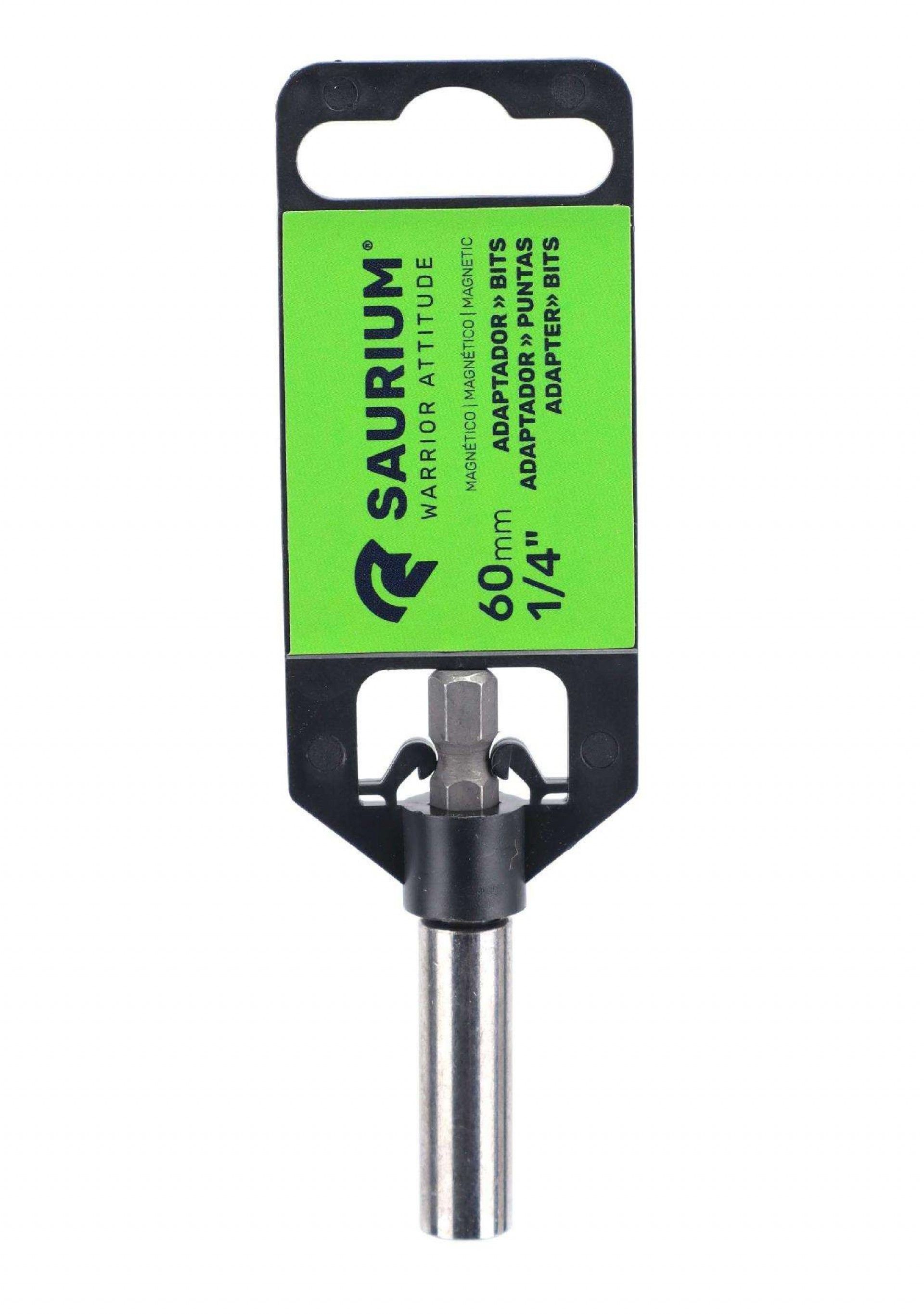 Adaptador Bits, Magnético, 60mm, 1/4 refª 47055 SAURIUM