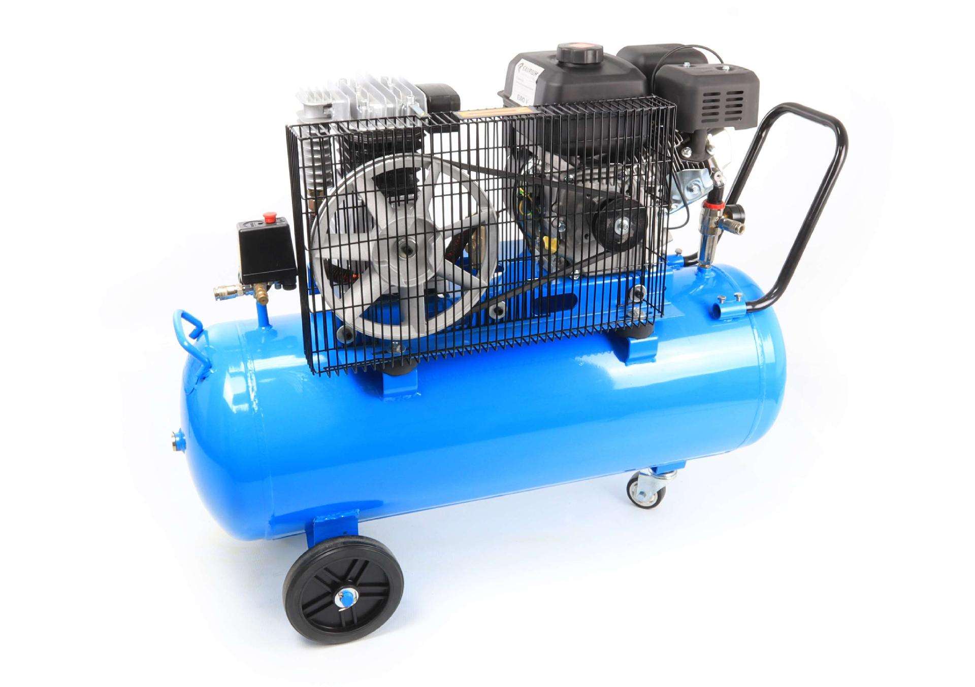 Compressor de Ar, Correias, Gasolina, 100L, 10Bar, 7HP refª 37192 SAURIUM