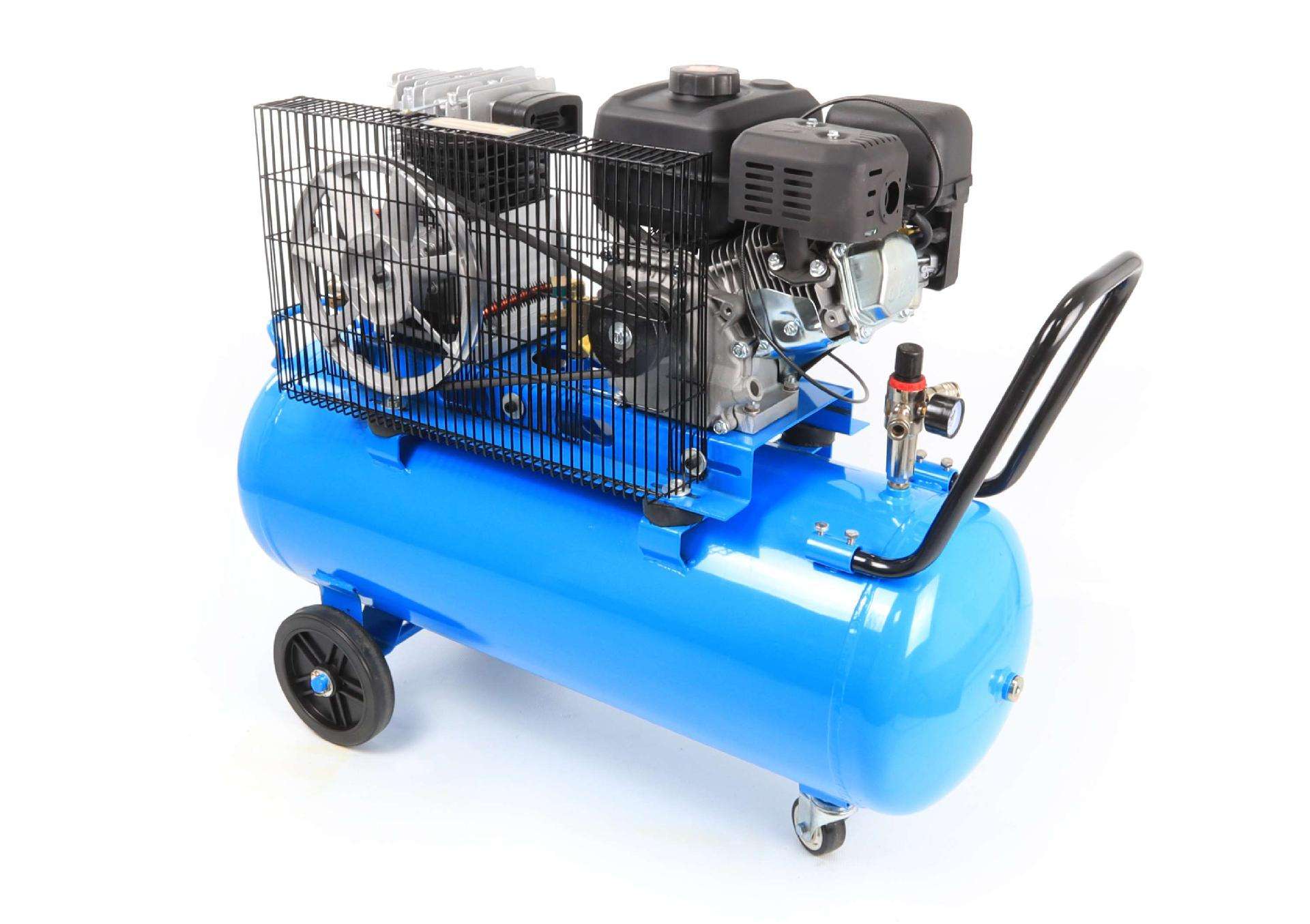 Compressor de Ar, Correias, Gasolina, 100L, 10Bar, 7HP refª 37192 SAURIUM