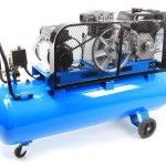 Compressor de Ar, Gasolina + Eltrico, 150L, 5.5HP  ref 37154 SAURIUM