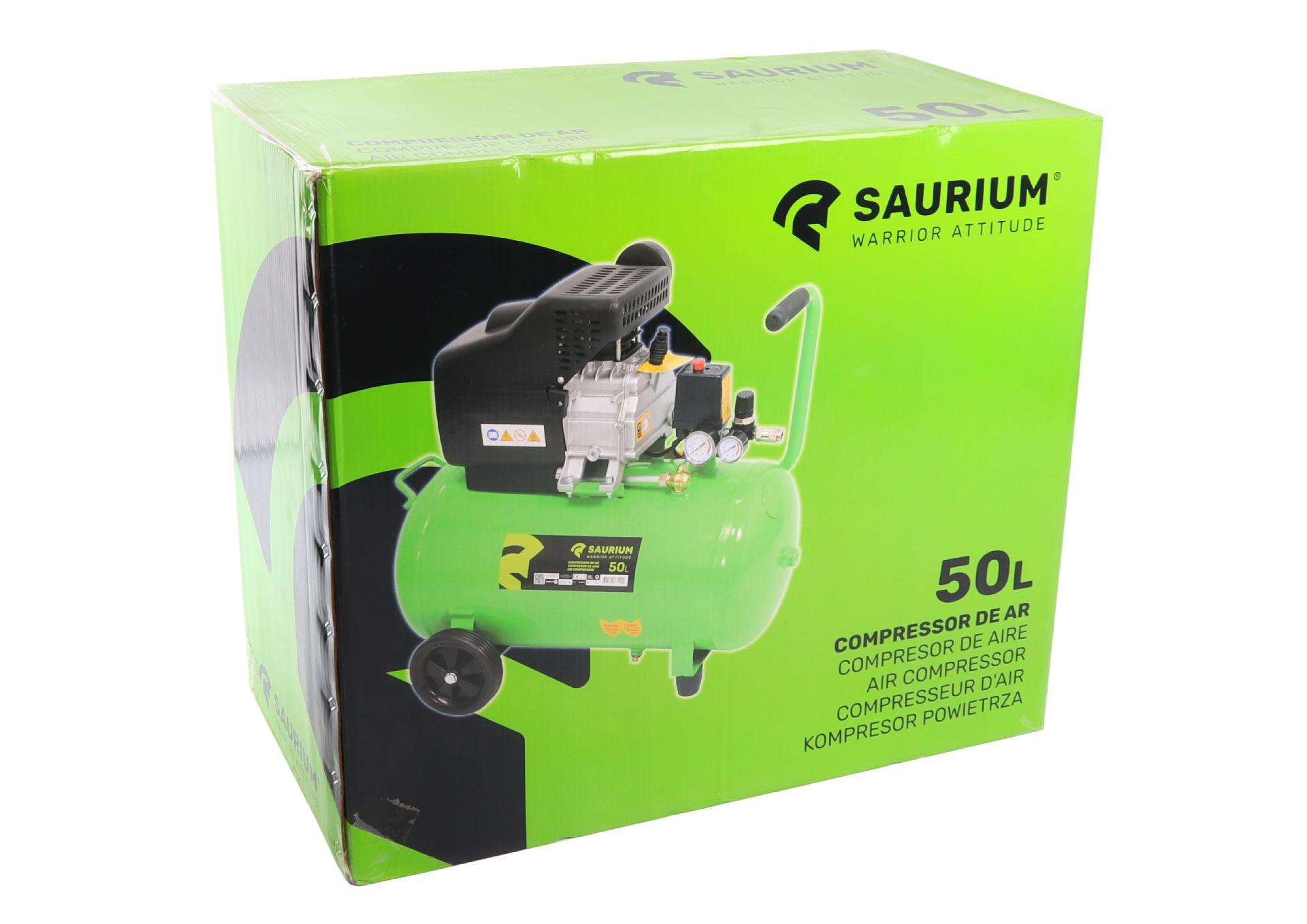 Compressor de Ar, 50L, 1.5HP refª 37129 SAURIUM
