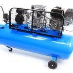Compressor de Ar, Gasolina + Eltrico, 200L, 5.5HP  ref 37151 SAURIUM
