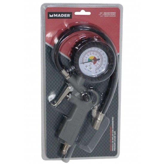 Pistola com Manómetro, 1/4" refª 35098 MADER Pistola com Manómetro, 1/4" refª 35098 MADER