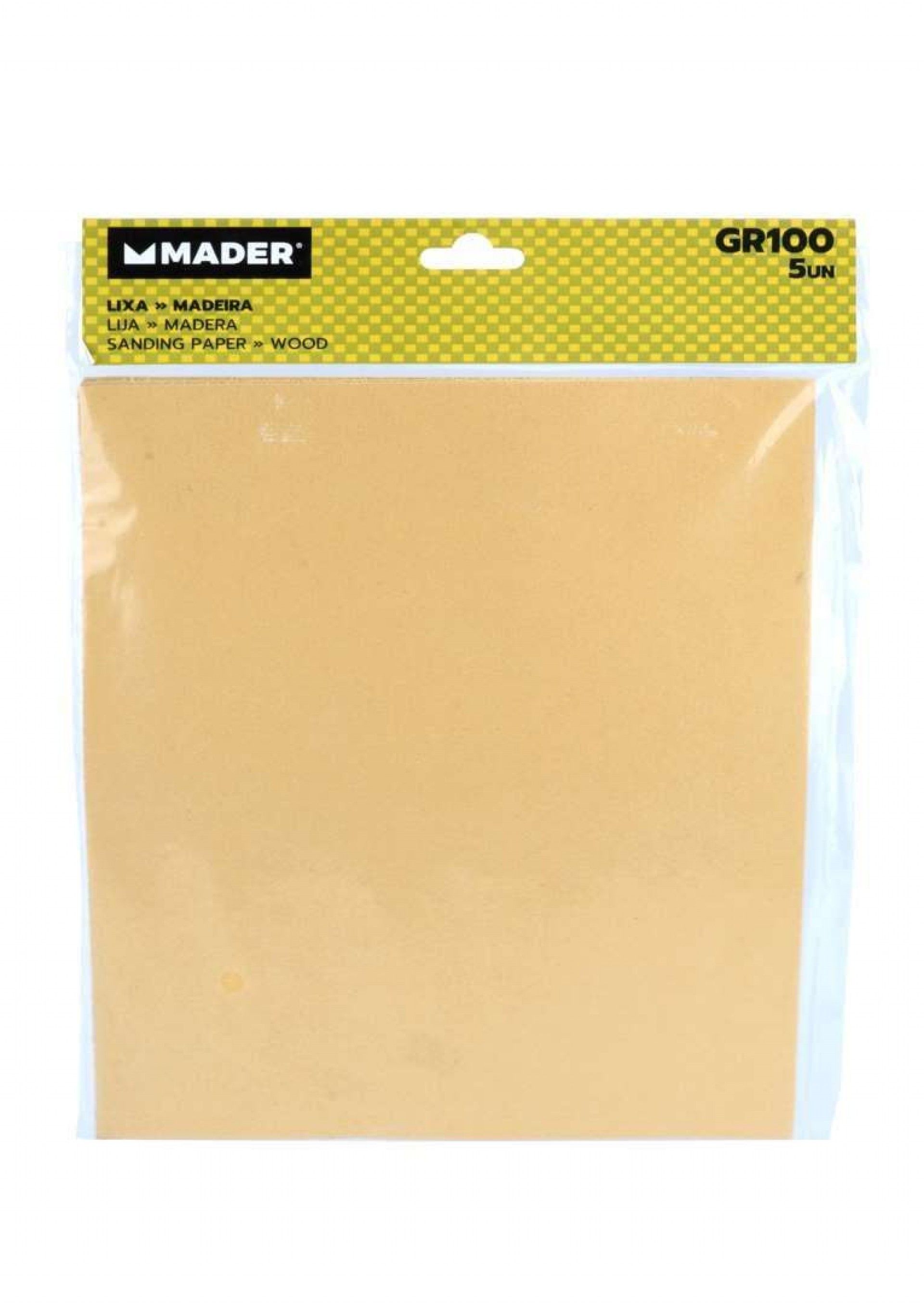 Lixa para Madeira, 230x280mm, GR100, 5Un refª 31261 MADER